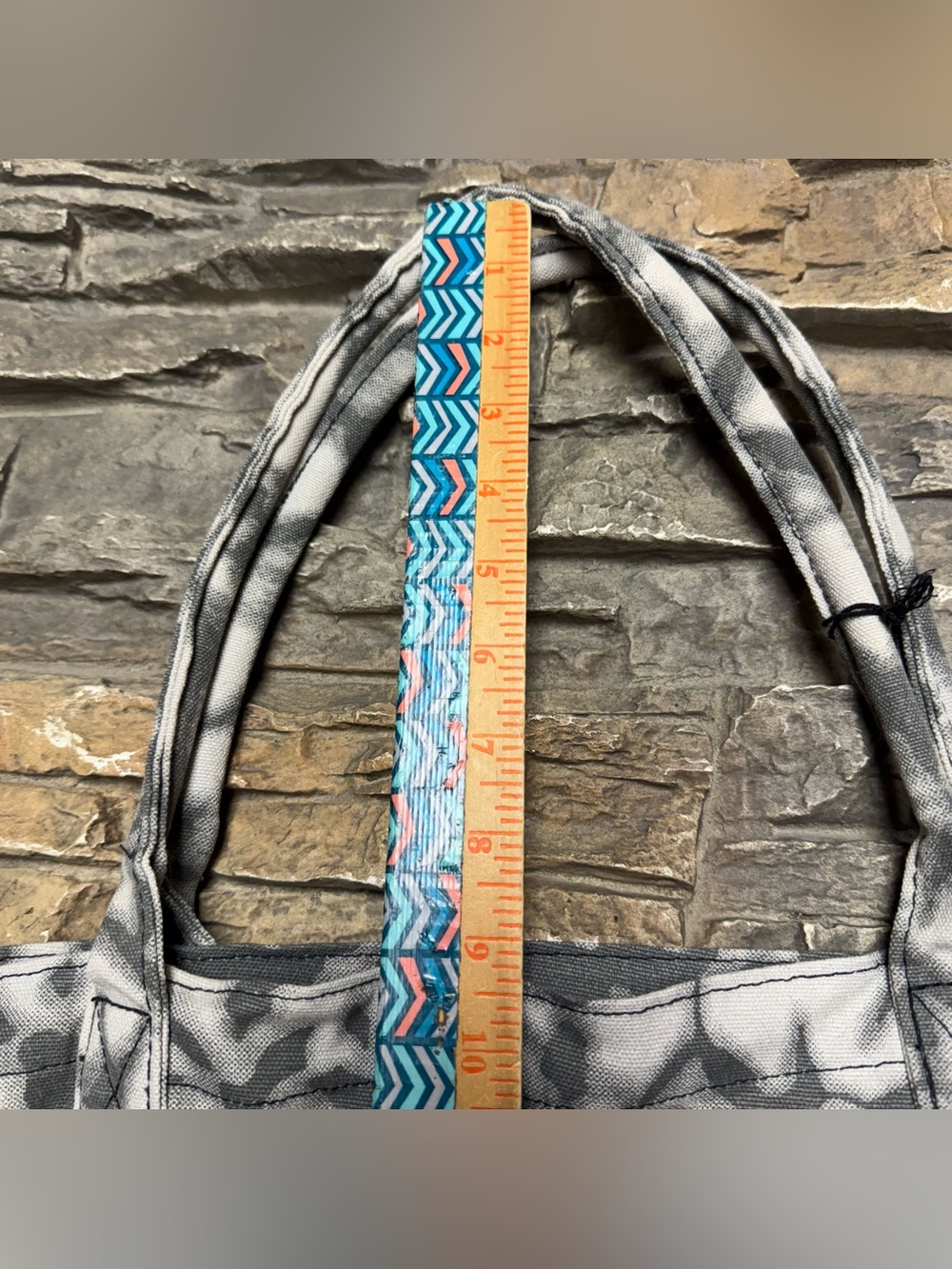NEW Alo Yoga Tote Bag Large Gray Canvas Tie Dye Beach Gym Shopping Shoulder NWT - Picture 12 of 12